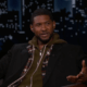 Usher speaks to Kimmel.
