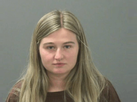 Kendra Caldwell Duggar poses for her mugshot in March 2026.
