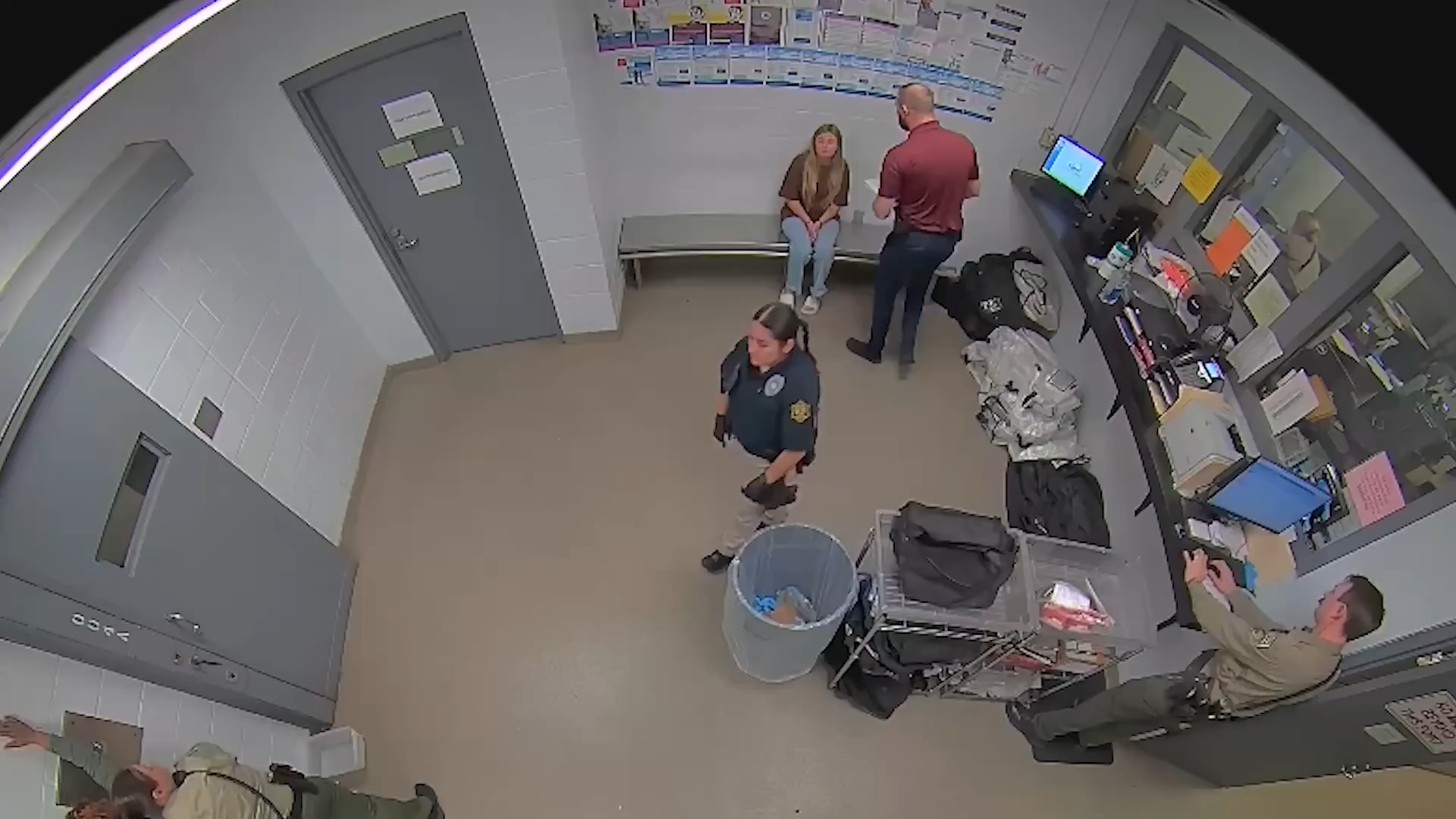 Kendra Caldwell under arrest.