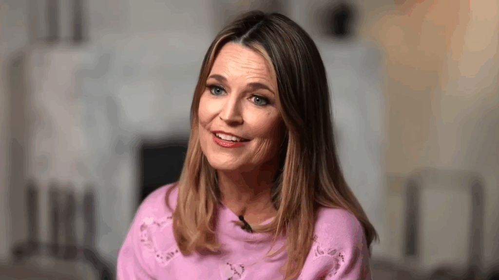 Savannah Guthrie is interviewed.