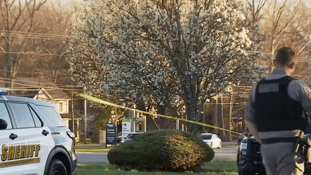 Police at a crime scene