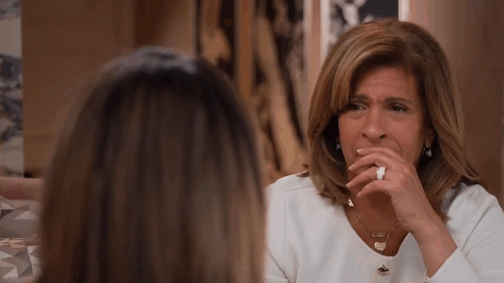 Hoda Kotb listens as Savannah Guthrie gives her first interview about her mother's disappearance.