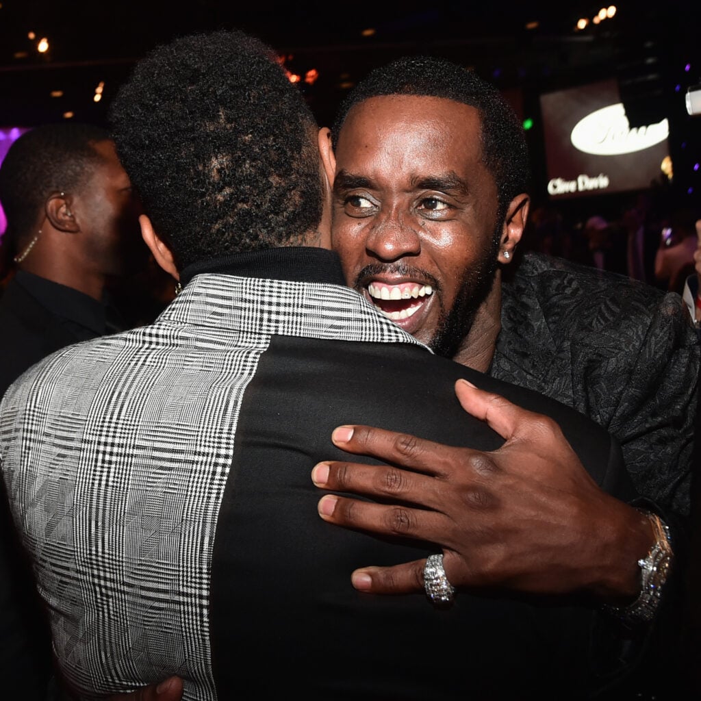 Usher en Diddy in januari 2020.