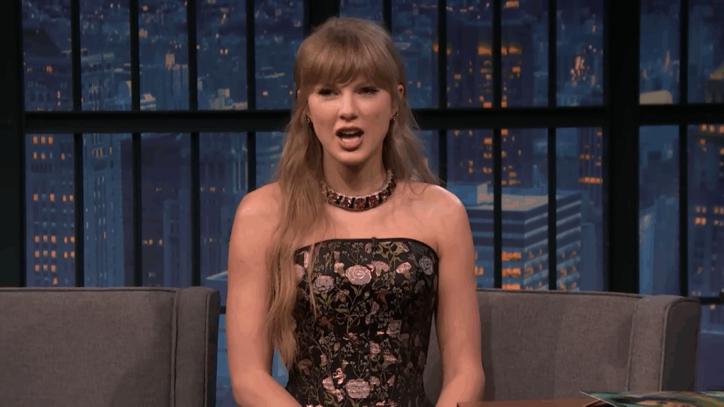 Taylor Swift on 'Late Night.'