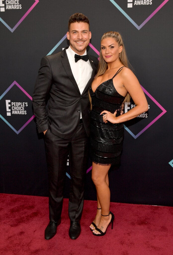 Jax Taylor and Brittany Cartwright attends the People's Choice Awards 2018 at Barker Hangar on November 11, 2018 in Santa Monica, California.  
