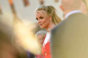 Britney Spears arrives for the premiere of Sony Pictures' "Once Upon a Time... in Hollywood" at the TCL Chinese Theatre in Hollywood, California on July 22, 2019.