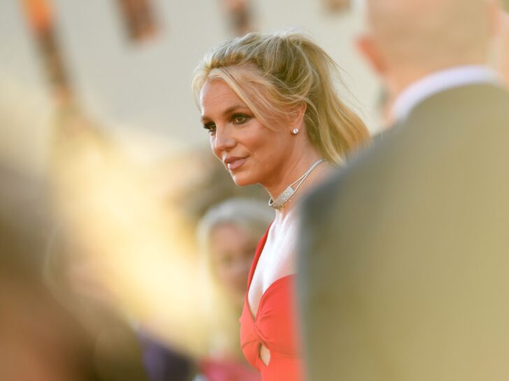 Britney Spears arrives for the premiere of Sony Pictures' 