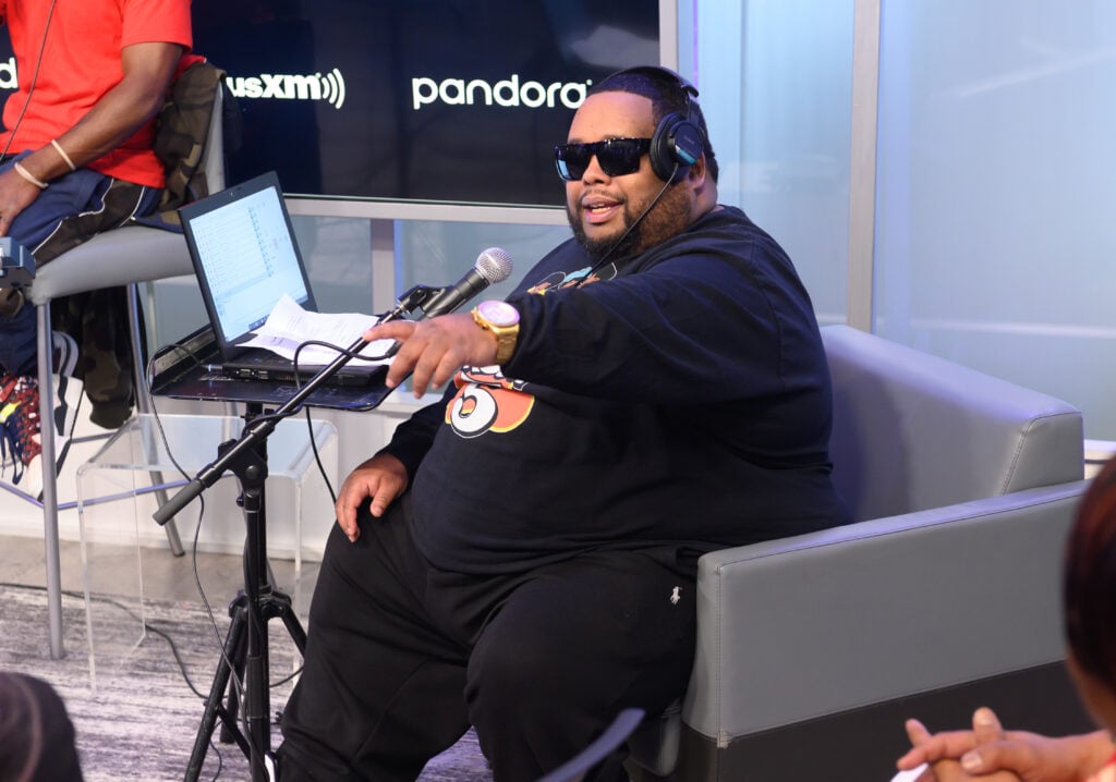 Lord Sear speaks on SiriusXM's Shade 45 Channel at the SiriusXM Studios on October 23, 2019 in New York City. 