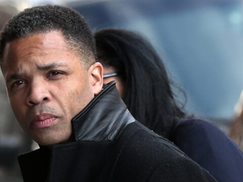 Former Rep. Jesse Jackson Jr. enters U.S. District Court February 20, 2013 in Washington, DC. Jackson and his wife, Sandi Jackson, are expected to plead guilty to federal charges after being accused of spending more than $750,000 in campaign funds to purchase luxury items, memorabilia and other goods.