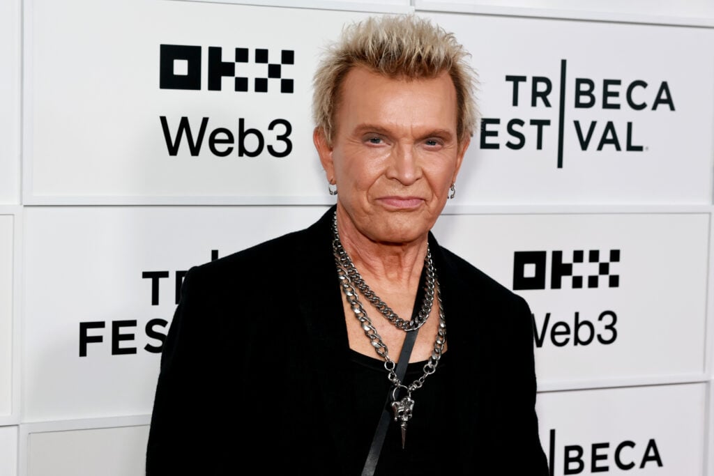 Billy Idol attends the "Billy Idol Should Be Dead" Premiere during the 2025 Tribeca Festival at BMCC Theater on June 10, 2025 in New York City. 