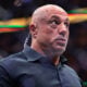 Joe Rogan reacts after a middleweight title bout between Dricus du Plessis of South Africa and Khamzat Chimaev of the United Arab Emirates in UFC 319 at the United Center on August 16, 2025 in Chicago, Illinois.