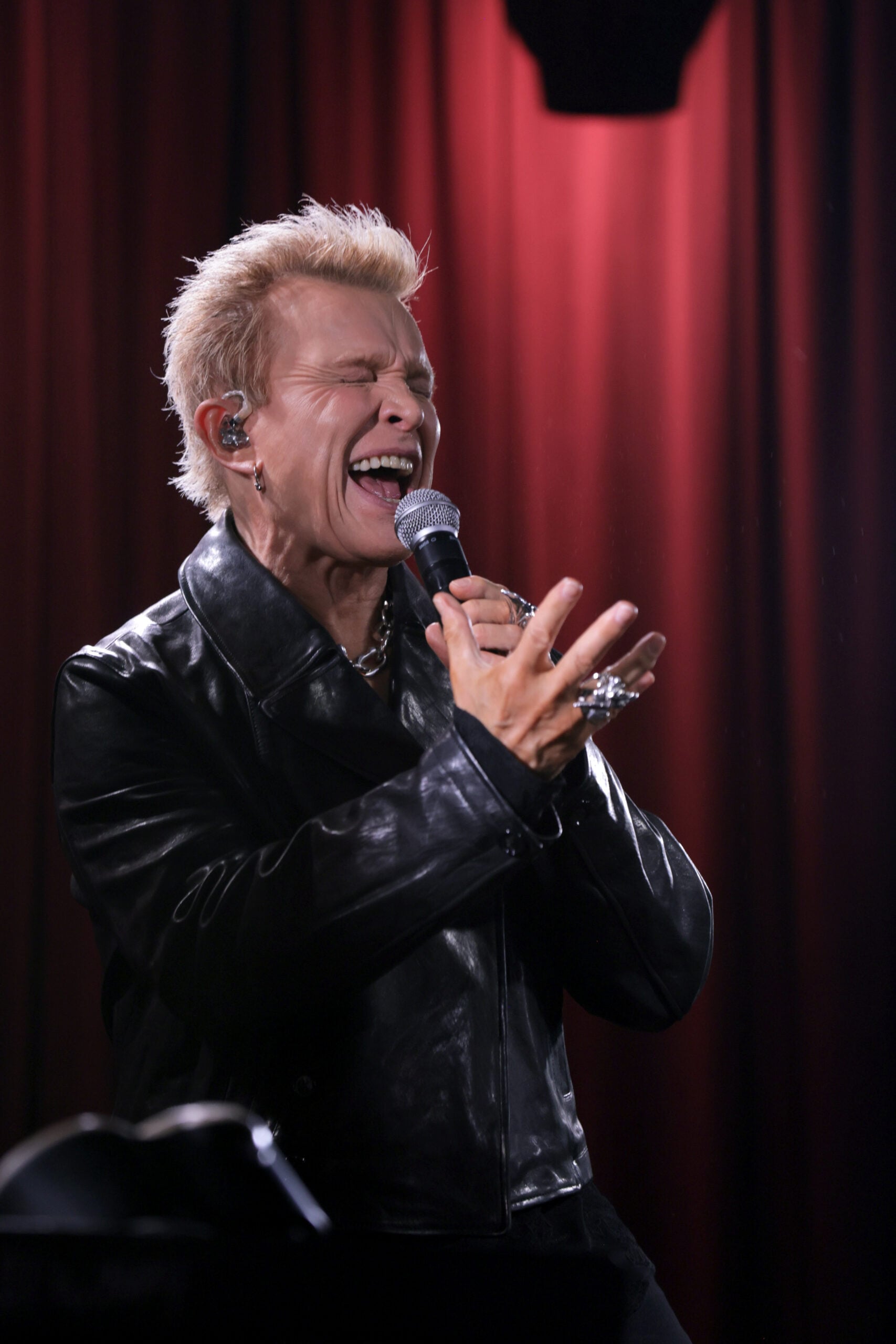 Billy Idol performs at An Evening With Billy Idol &  Steve Stevens at GRAMMY Museum L.A. Live on October 09, 2025 in Los Angeles, California. 