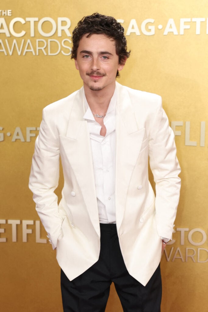 El actor francés-estadounidense Timothee Chalamet El actor francés-estadounidense Timothee Chalamet asiste a la 32ª edición de los Premios Anuales de Actor en el Shrine Auditorium el 1 de marzo de 2026 en Los Ángeles.