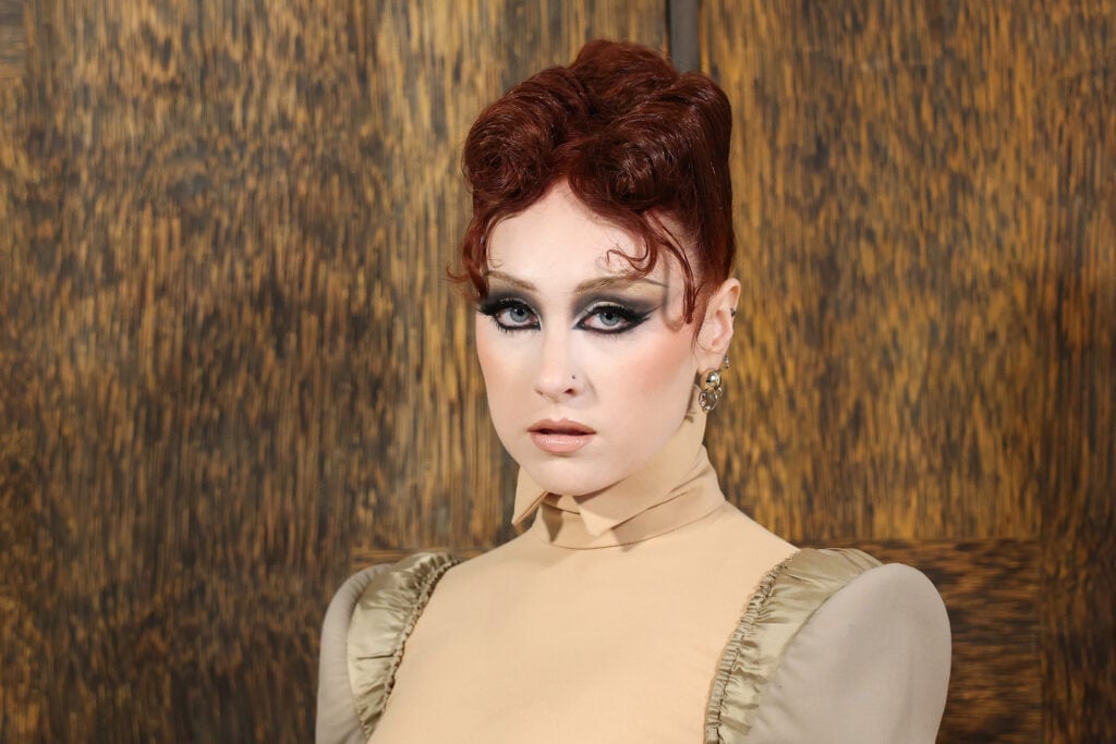 Chappell Roan attends the Mugler Womenswear Fall/Winter 2026-2027 show as part of Paris Fashion Week on March 06, 2026 in Paris, France.