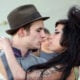 Singer Amy Winehouse kisses fiance Blake Fielder-Civil during day 1 of the Coachella Music Festival held at the Empire Polo Field on April 27, 2007 in Indio, California.