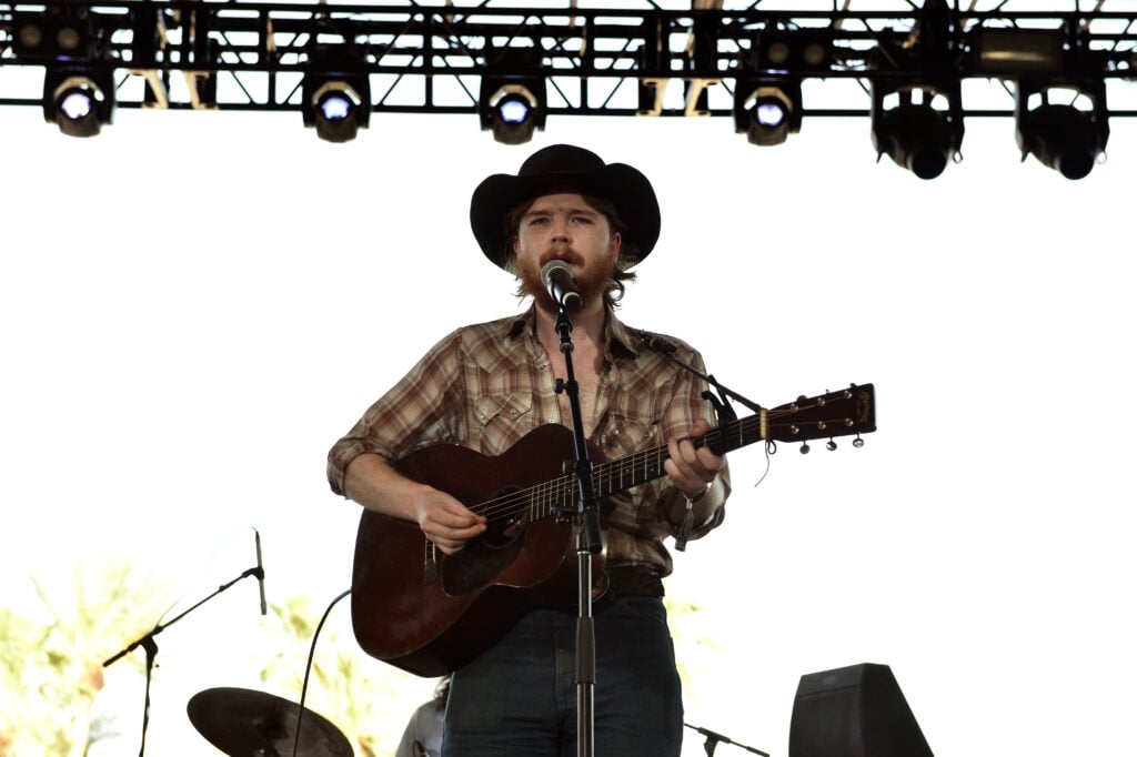 Colter Wall performs onstage during 2018 Stagecoach California's Country Music Festival at the Empire Polo Field on April 29, 2018 in Indio, California.