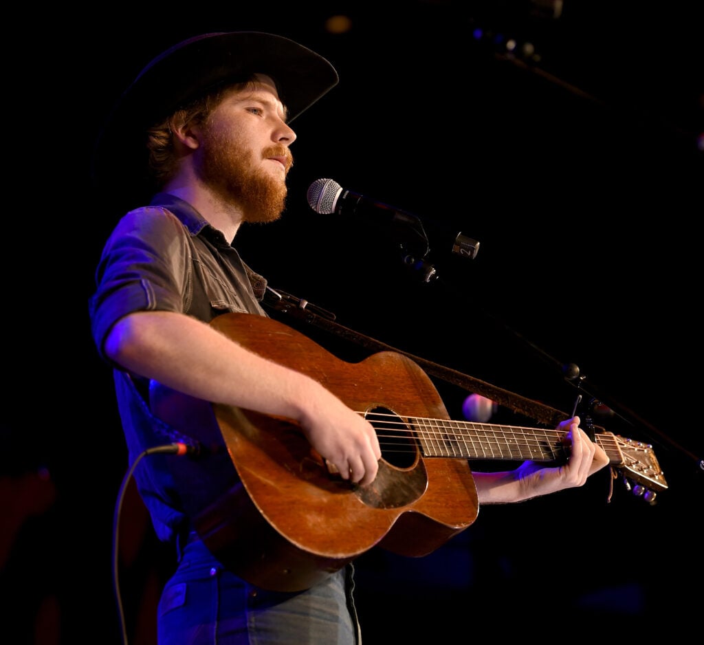 Colter Wall performs onstage for Country's Roaring '70s: Outlaws and Armadillos exhibition opening concert at Country Music Hall of Fame and Museum on May 25, 2018 in Nashville, Tennessee.  