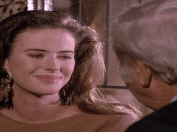 Annabel Schofield during one of her appearances on 'Dallas.'