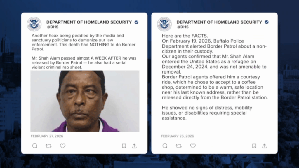 Trump's DHS attempts to smear Nurul Amin Shah Alam after his homicide.