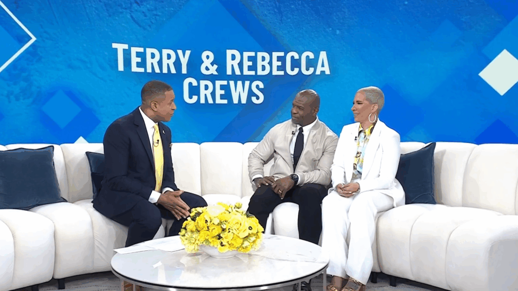 Craig Melvin, Terry Crews, Rebecca King-Crews