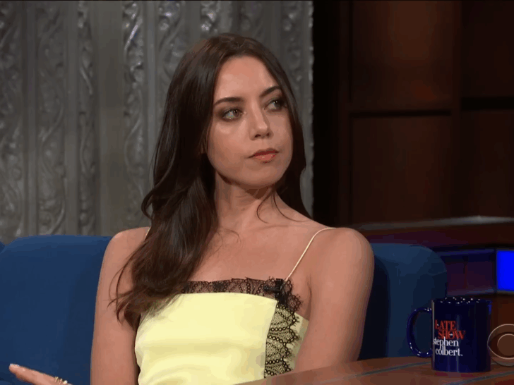 Aubrey Plaza on Colbert.