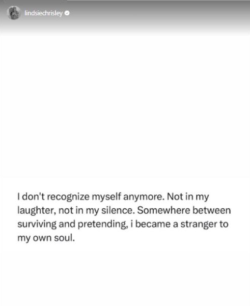 A Lindsie Chrisley Instagram Story.