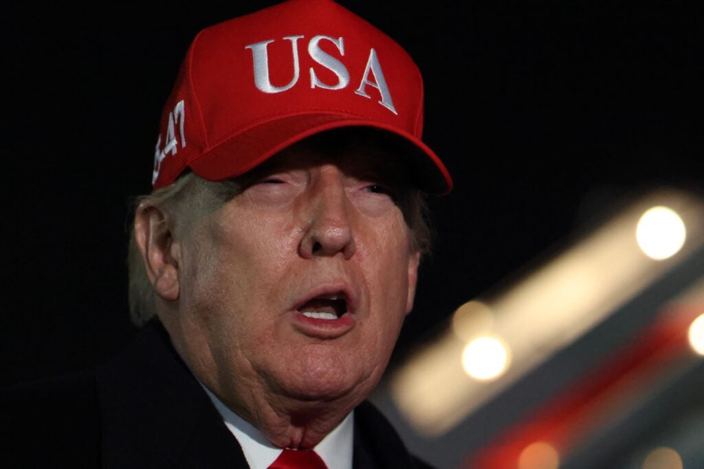 Donald Trump on April 12, 2026.