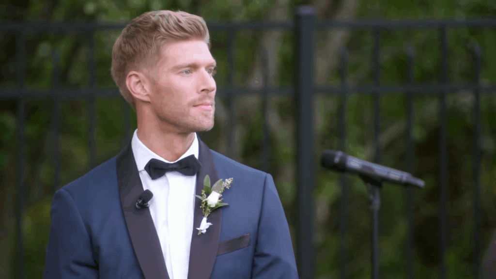 Kyle Cooke on his wedding day.