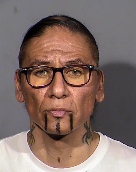 A mugshot of Nathan Chasing Horse.