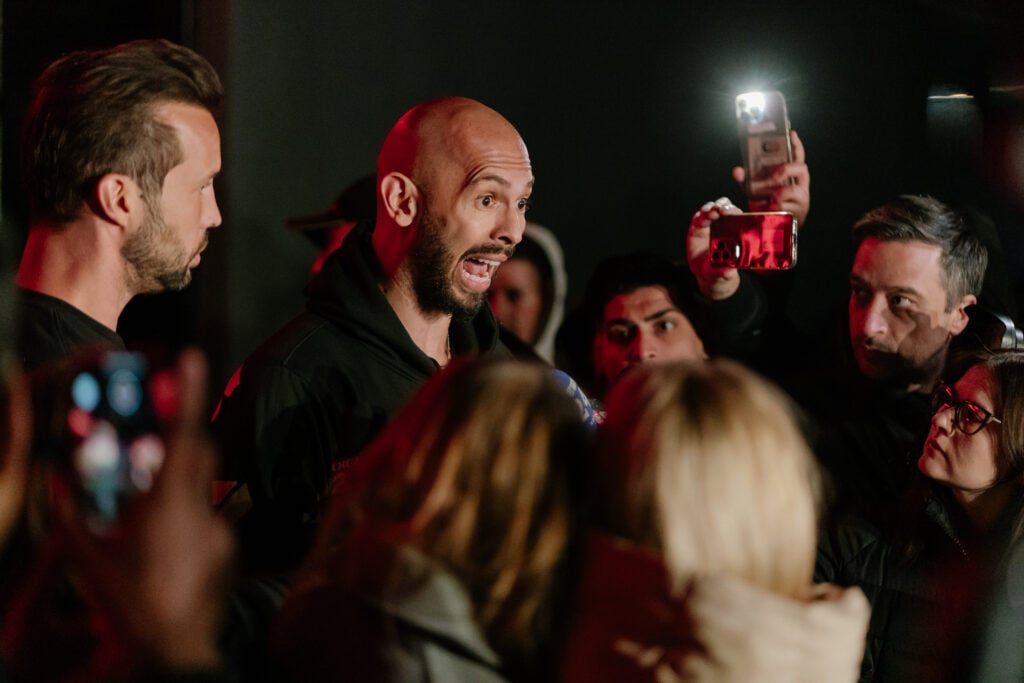 Andrew Tate in Romania in 2025.