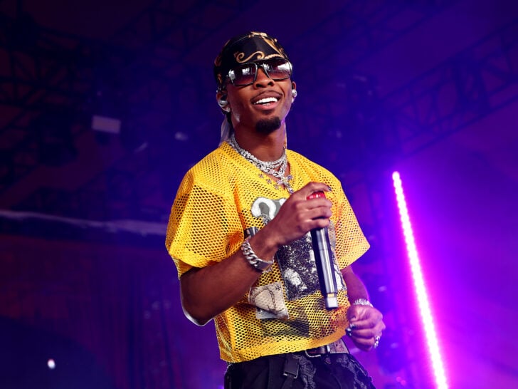 d4vd performs at Gobi Tent during the 2025 Coachella Valley Music and Arts Festival on April 20, 2025 in Indio, California.