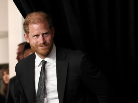 Prince Harry, Duke of Sussex attends the Project Healthy Minds 3rd Annual Gala at Spring Studios on October 09, 2025 in New York City.