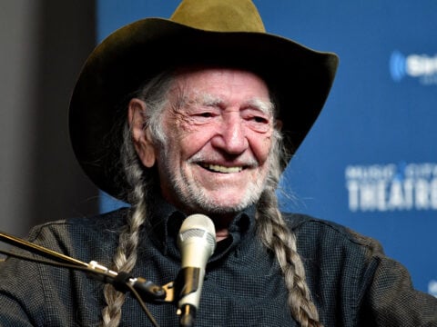 Legendary Recording Artist Willie Nelson speaks onstage at his album premier on April 4, 2017 in Nashville, Tennessee.