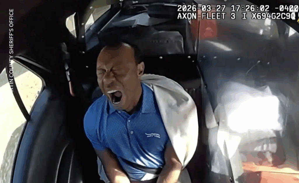 New police bodycam footage captures the aftermath of Tiger Woods' latest DUI arrest.