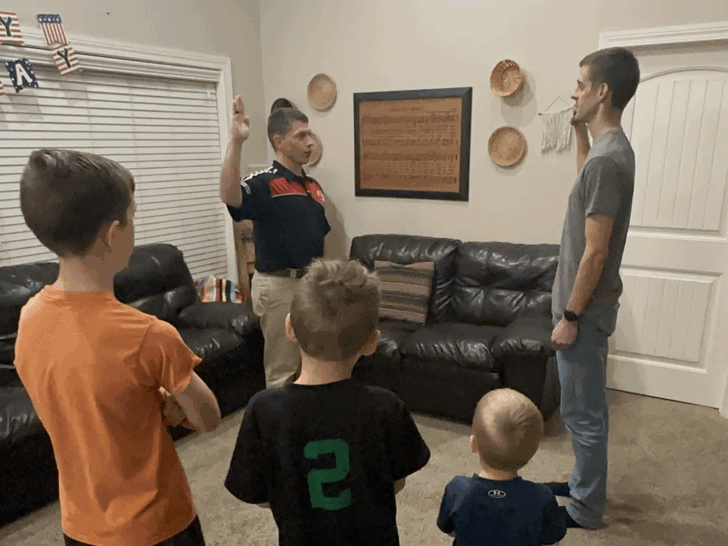 Derick Dillard has officially joined the Marine Corps.