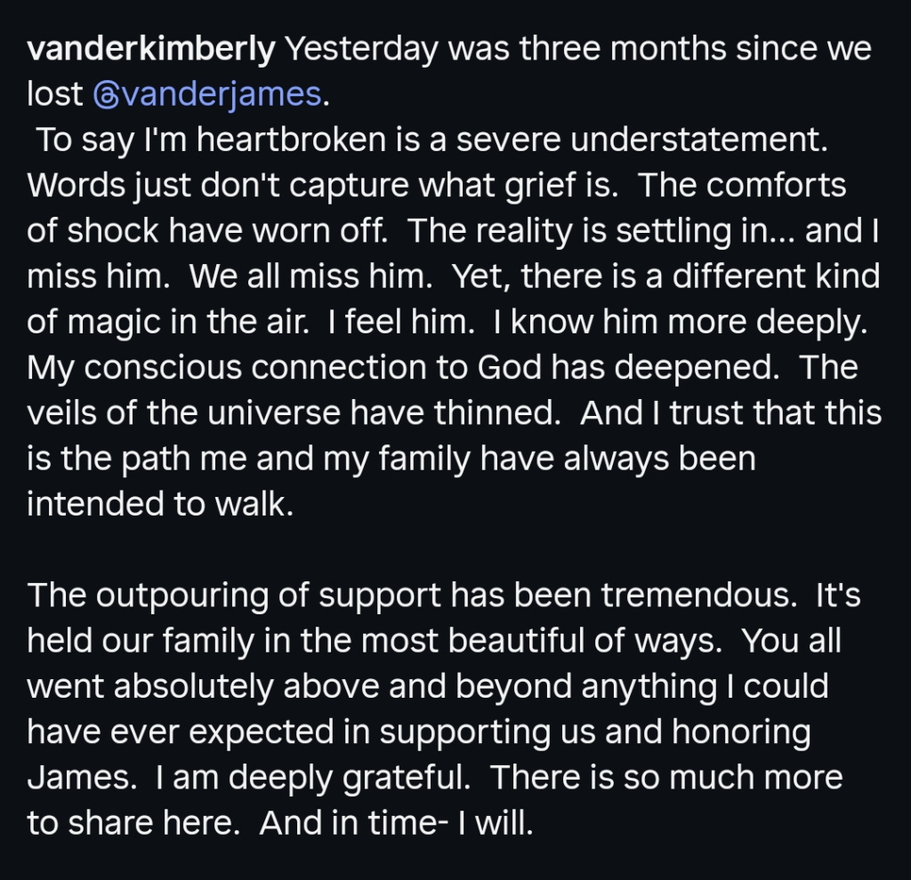 A dark mode Instagram caption screenshot.