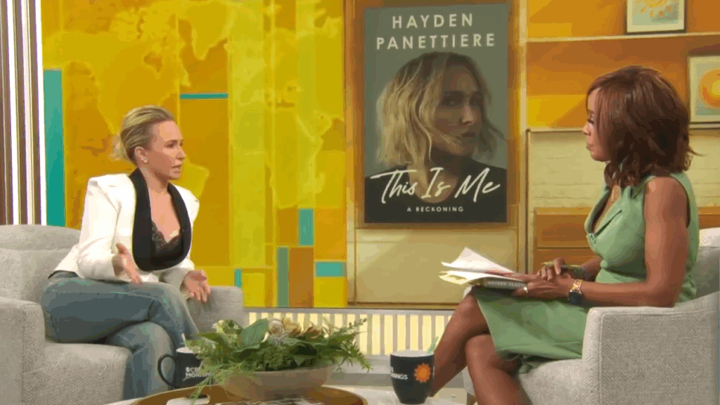 Hayden Panettiere y Gayle King en CBS Mornings en mayo de 2026