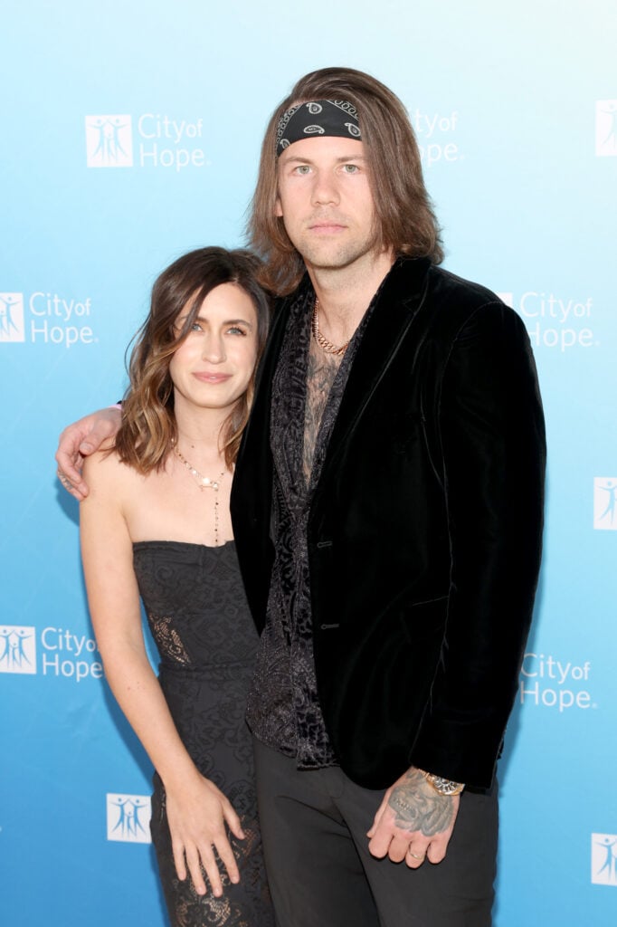 Caleb Shomo and wife Fleur Shomo in 2022.