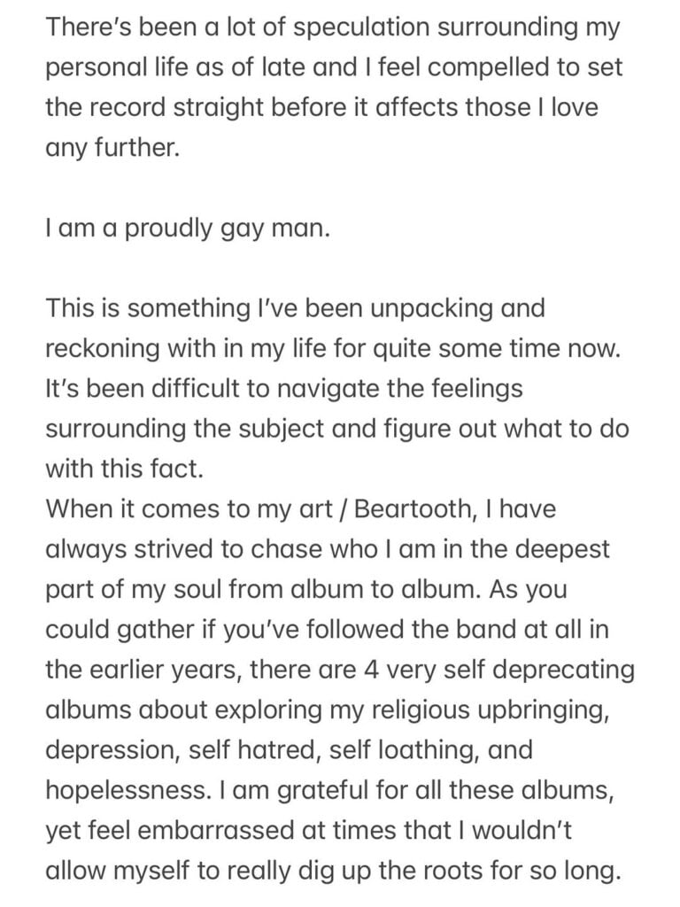 A text post shared to Instagram, part 1 of 3.