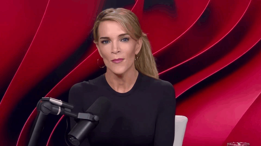 Megyn Kelly hace una mueca.