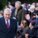 Prince Andrew, Duke of York, attends the Christmas Day service at St Mary Magdalene Church on December 25, 2022 in Sandringham, Norfolk. King Charles III ascended to the throne on September 8, 2022, with his coronation set for May 6, 2023.