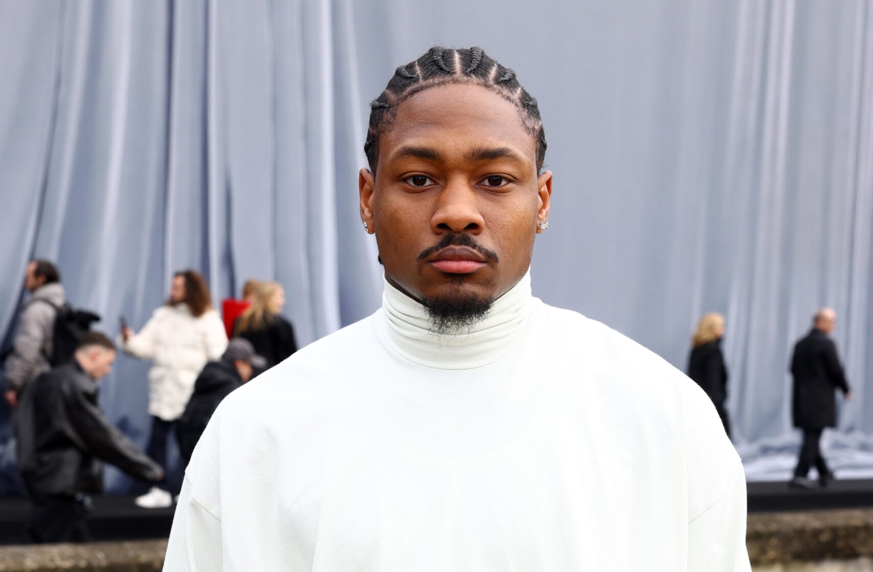 Stefon Diggs attends the Balenciaga Womenswear Fall/Winter 2024-2025 show as part of Paris Fashion Week on March 03, 2024 in Paris, France. 