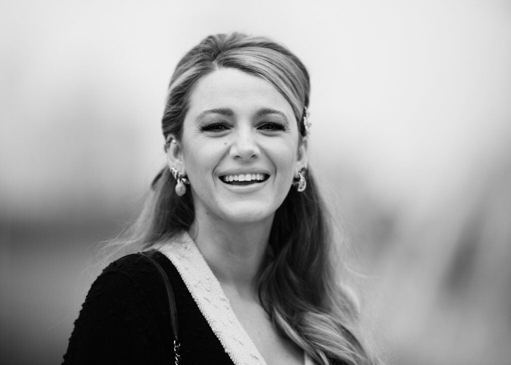 Blake Lively attends the "Another Simple Favour" photocall at the Corinthia Hotel on April 15, 2025 in London, England. 