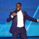 Host Kevin Hart speaks onstage during the 2025 BET Awards at Peacock Theater on June 09, 2025 in Los Angeles, California.
