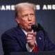 U.S. President Donald Trump speaks to reporters after signing an executive order during a ceremony in the South Court Auditorium in the Eisenhower Executive Office Building on August 5, 2025 in Washington, DC.
