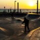 People skateboard at a seafront park on March 11, 2026 in Tel Aviv, Israel. Iran has continued firing waves of drones and missiles at Israel after the United States and Israel launched a joint attack on Iran early on February 28th.