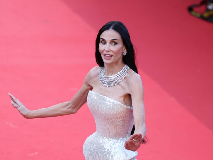 Demi Moore attends the opening ceremony and