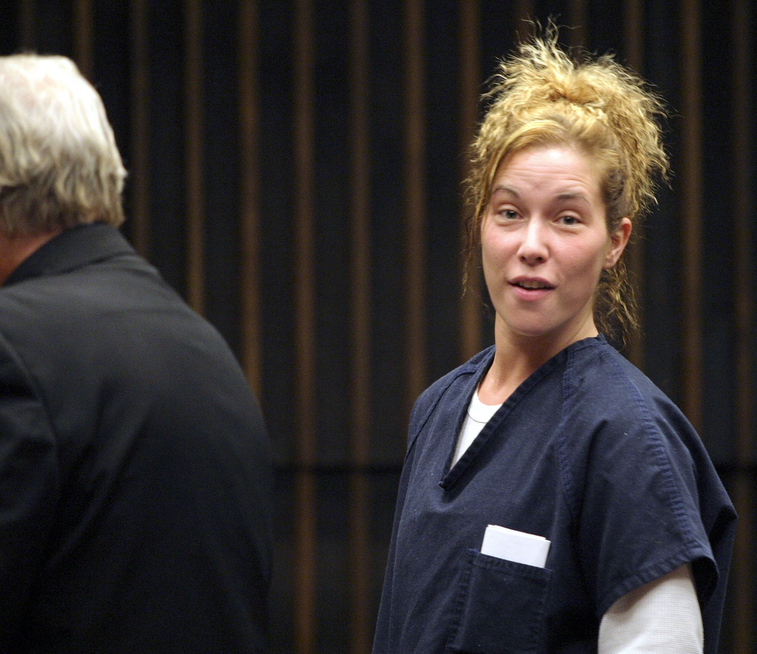 Kimberly Mathers, Eminem's ex-wife, appears before Judge Ed Servito in Macomb Count Circuit Court for violating her probation on drug charges February 12, 2004 in Mt. Clemens, Michigan.