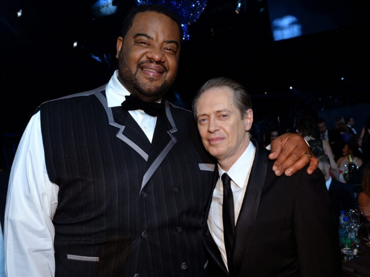 Actors Grizz Chapman and Steve Buscemi in the audience during 20th Annual Screen Actors Guild Awards at The Shrine Auditorium on January 18, 2014 in Los Angeles, California.