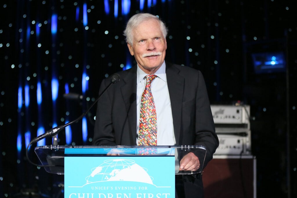 Ted Turner speaks at UNICEF's Evening for Children First to Honor Ted Turner on March 30, 2016 in Atlanta, Georgia.  